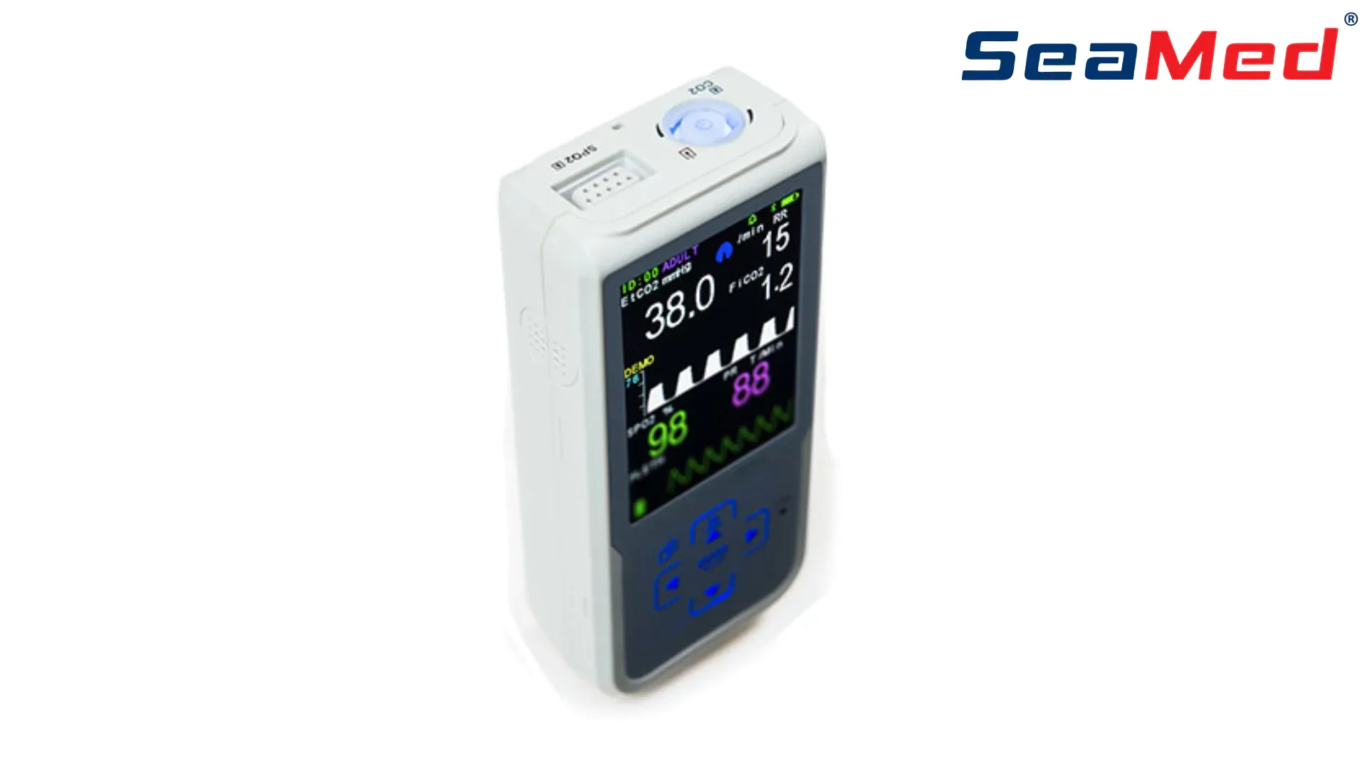 SEAMED CAPNOGRAPHY AND OXIMETER DEVICE
