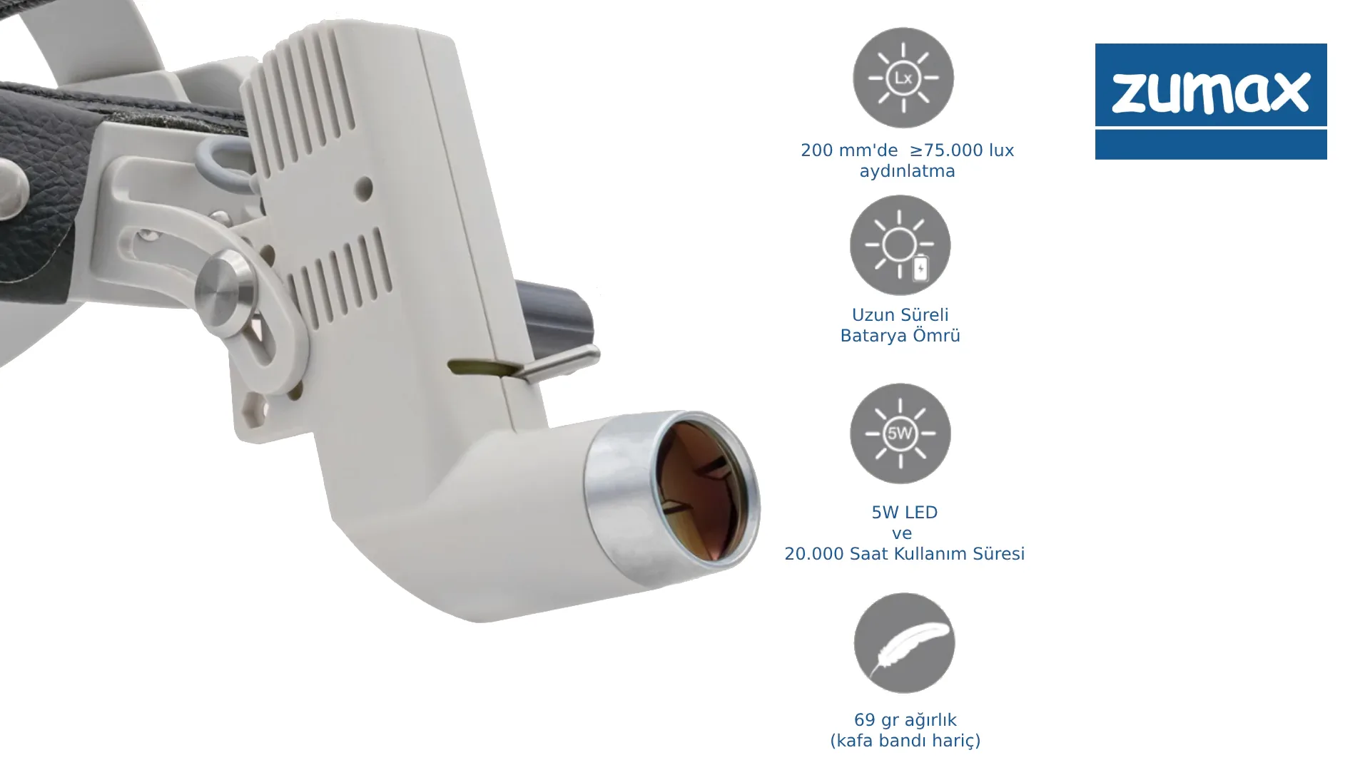 ZUMAX HL-8000 CERRAHİ KAFA LAMBASI 3