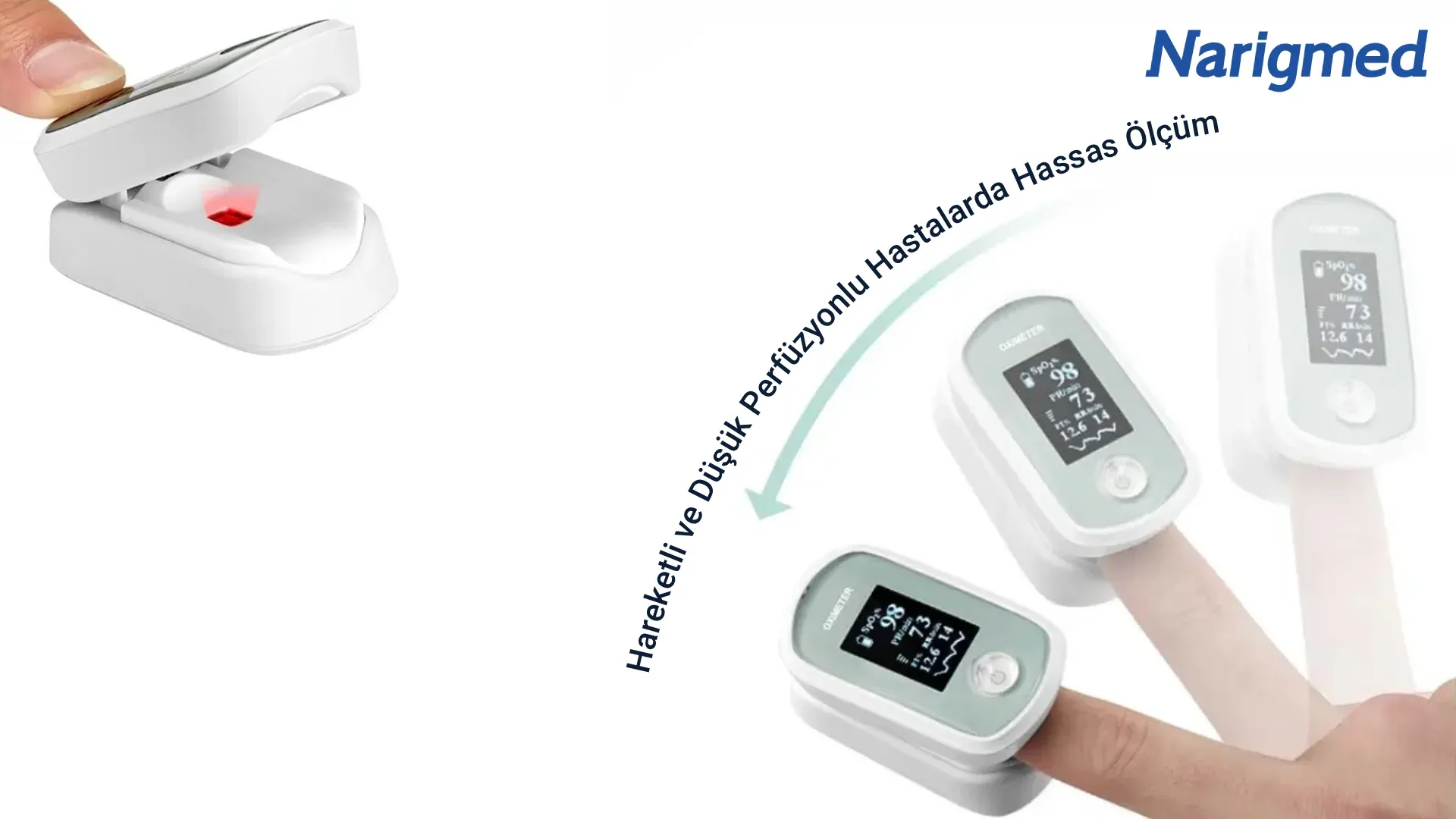 NARIGMED FRO-200 FINGER TYPE PULSEOXIMETER 4