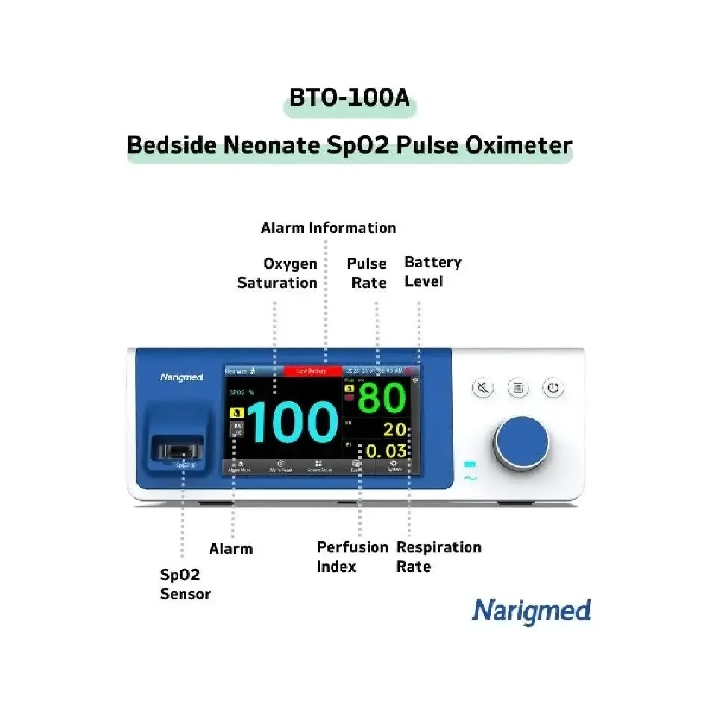 NARIGMED CONSOLE TYPE PULSEOXIMETER 4