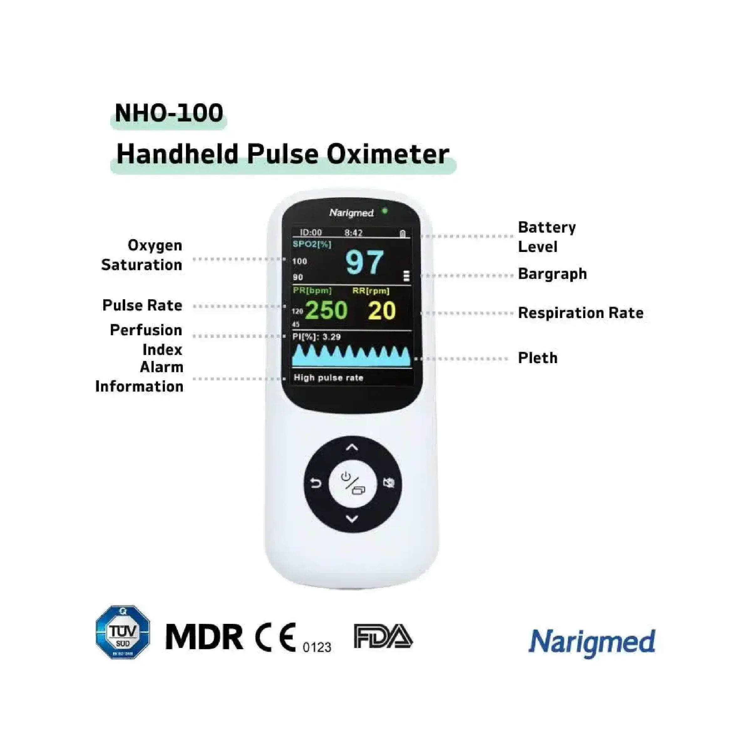 NARIGMED EL TİPİ PULSEOKSİMETRE 3