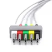PHILIPS COMPATIBLE 5 LEAD ECG LEAD CABLE - OLD TYPE 3