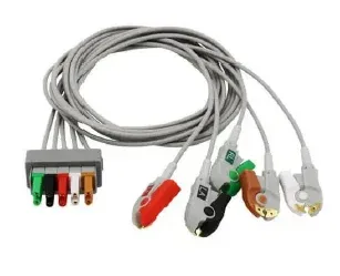 NIHON KOHDEN COMPATIBLE 5 LEAD ECG LEAD CABLE