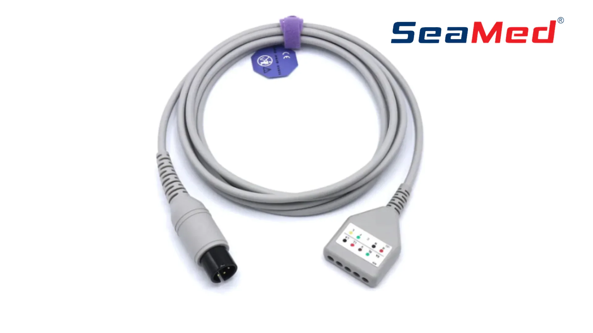 AAMI 6 PIN COMPATIBLE 5 LEAD ECG INTERFACE CABLE