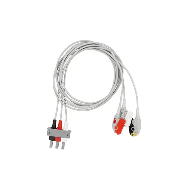 PHILIPS COMPATIBLE 3 LEAD ECG LEAD CABLE - OLD TYPE 4