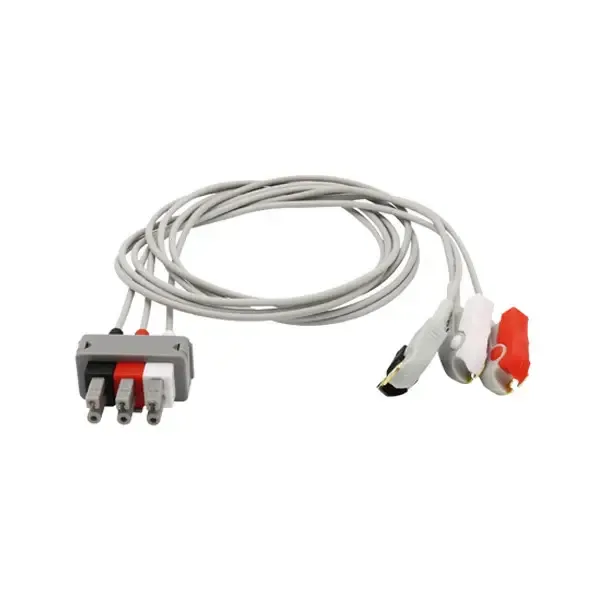 PHILIPS COMPATIBLE 3 LEAD ECG LEAD CABLE - OLD TYPE