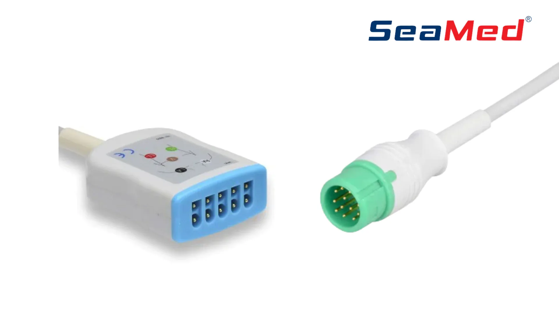 BIOLIGHT COMPATIBLE 5 LEAD ECG INTERFACE CABLE // A-Q SERIES