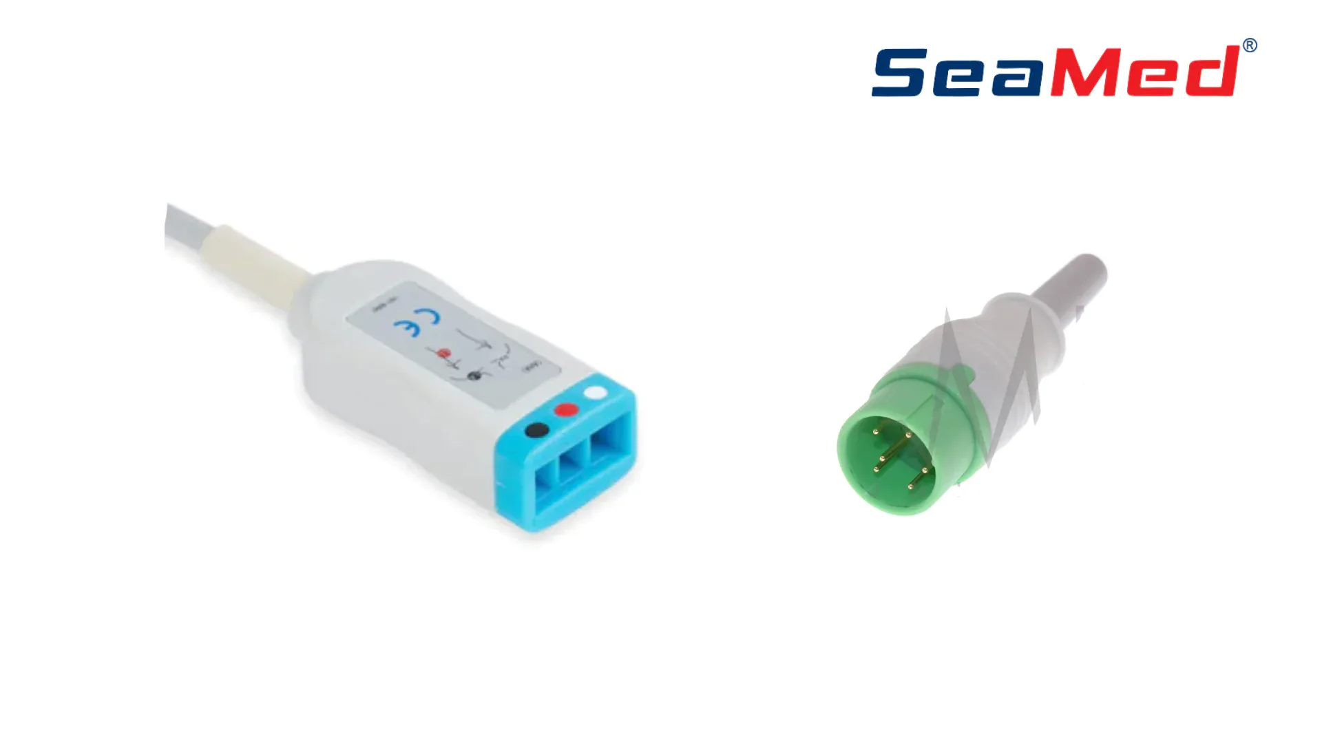 HWATIME COMPATIBLE 3 LEAD ECG INTERMEDIATE CABLE