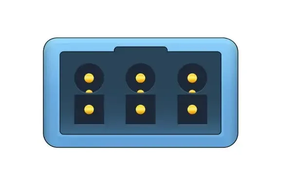 PHILIPS 8 PIN COMPATIBLE 3 LEAD ECG INTERFACE CABLE 4