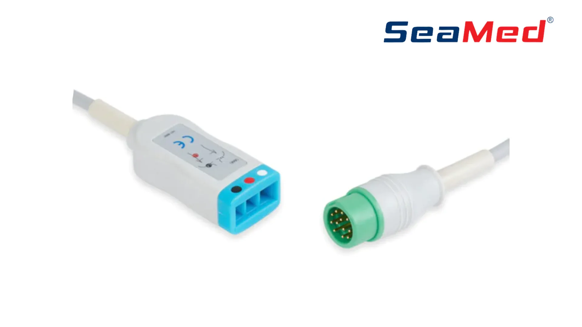 NORTHERN MEDITECH COMPATIBLE 3 LEAD ECG INTERMEDIATE CABLE