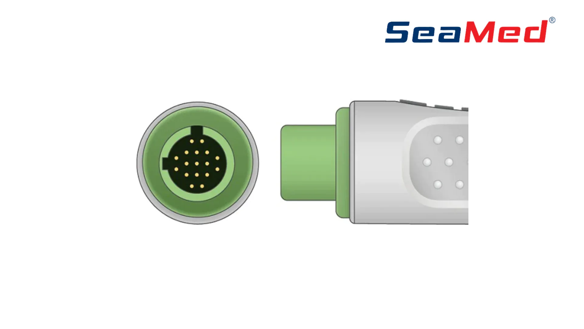 SPACELABS COMPATIBLE 3 LEAD ECG INTERFACE CABLE 3