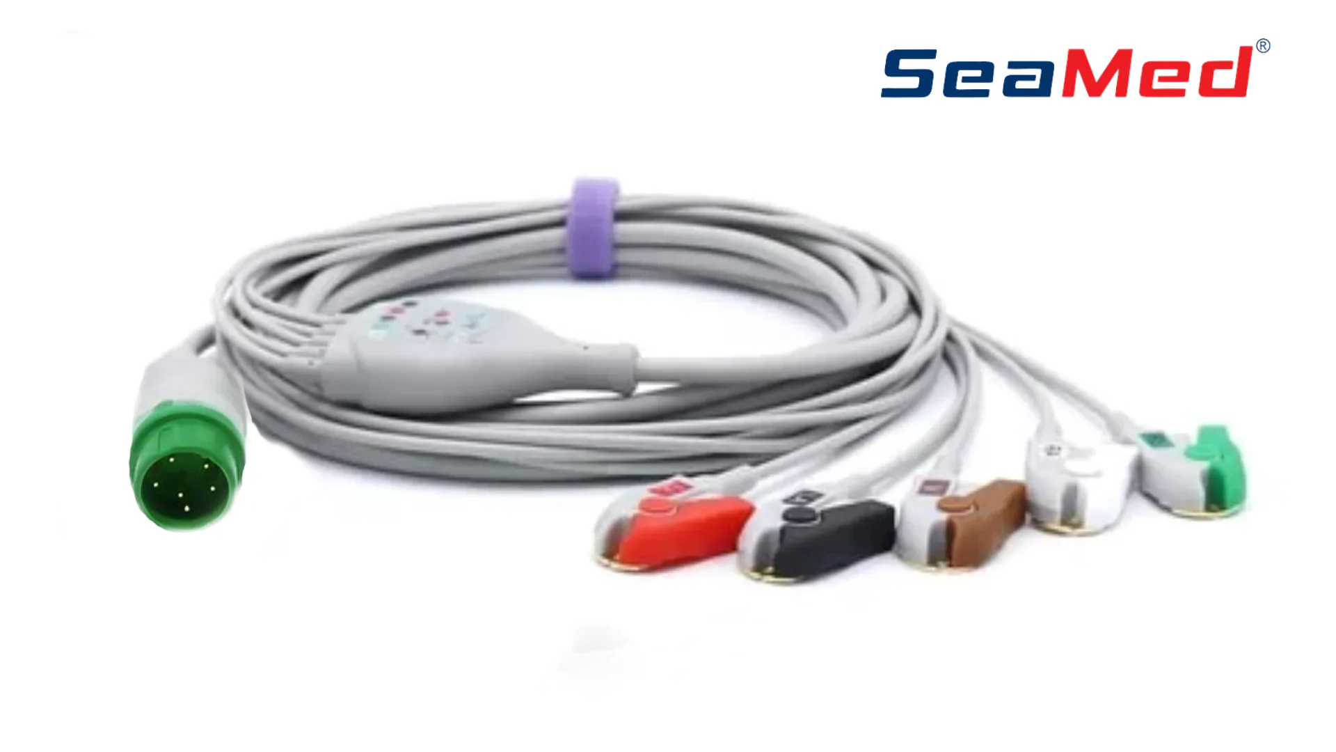 HWATIME COMPATIBLE 5 LEAD ECG CABLE