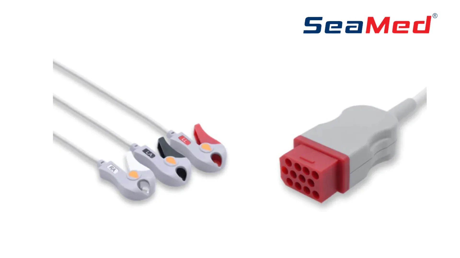 BIONET 12 PIN COMPATIBLE 3 LEAD ECG CABLE