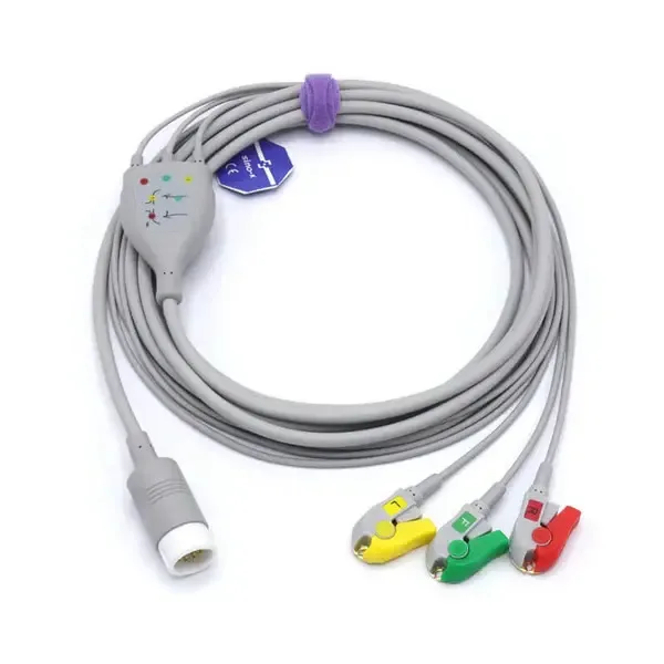 PHILIPS 12 PIN COMPATIBLE 3 LEAD ECG CABLE