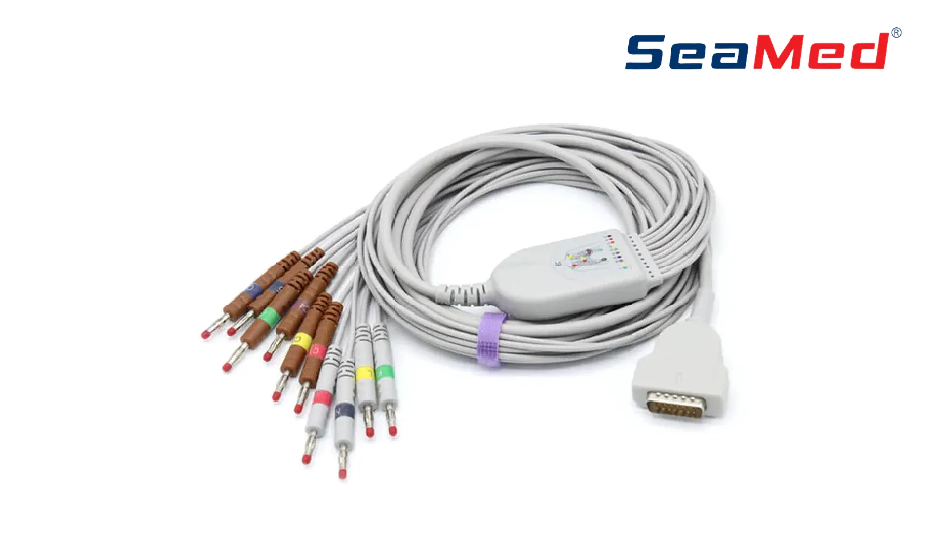 GE MARQUETTE COMPATIBLE 10 LEAD BANANA ECG CABLE