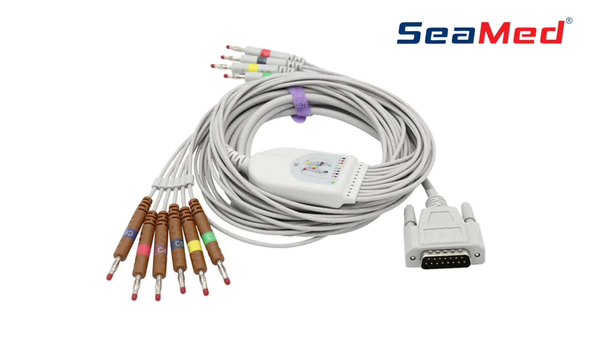 EDAN COMPATIBLE 10 LEAD BANANA ECG CABLE