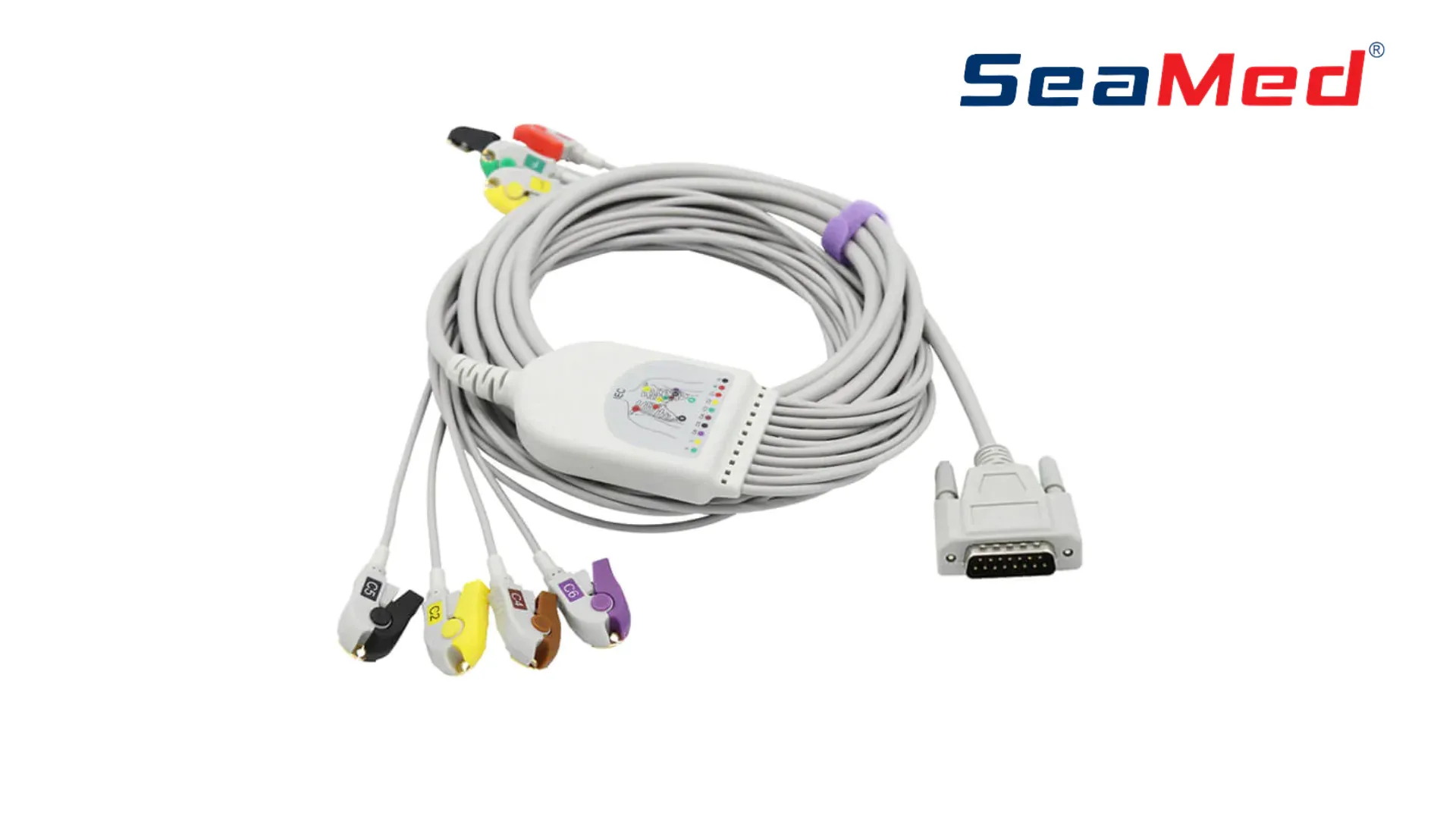 EDAN COMPATIBLE 10 LEAD GRABBER ECG CABLE 1