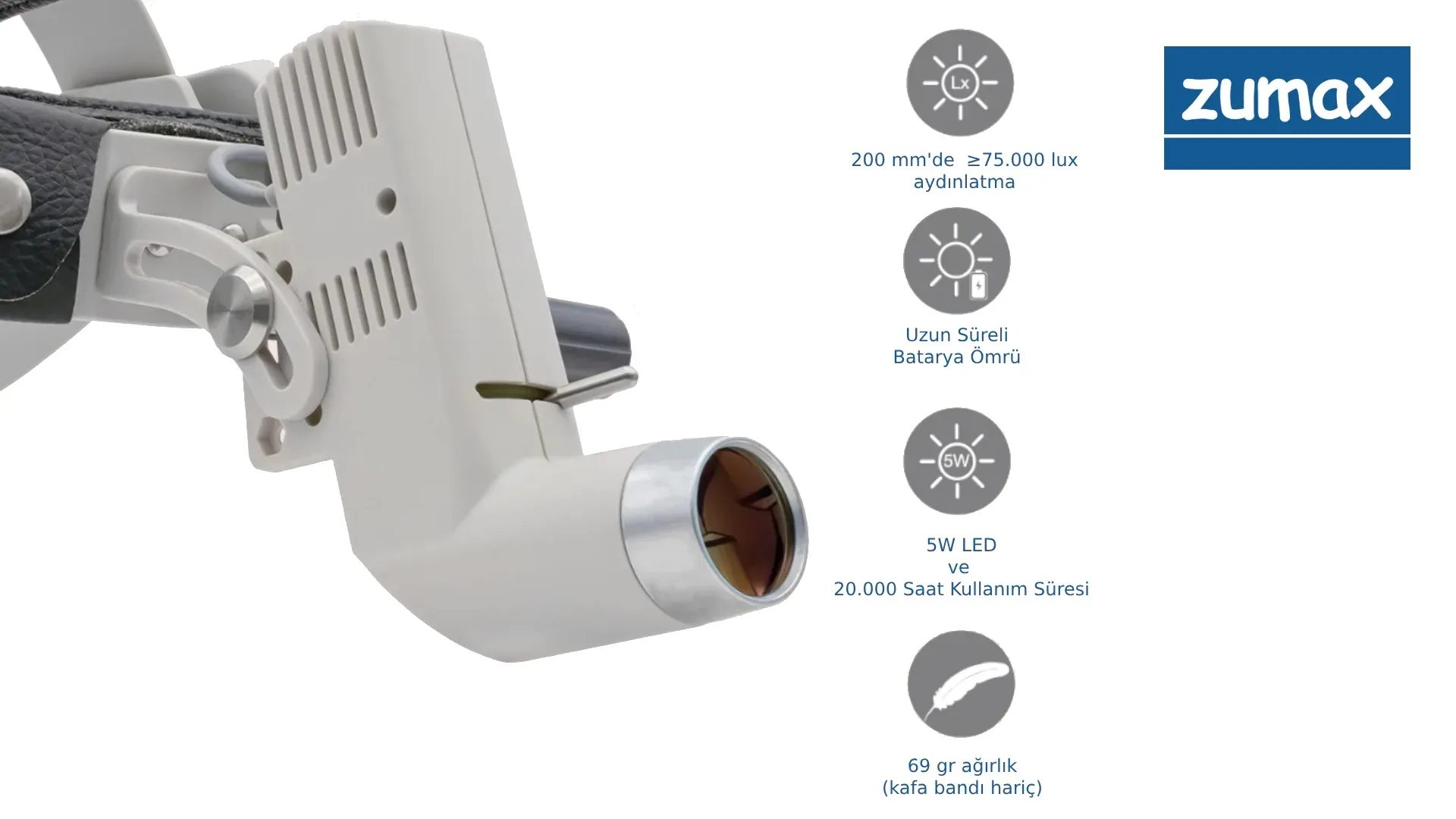 ZUMAX HL-8000 CERRAHİ KAFA LAMBASI 3